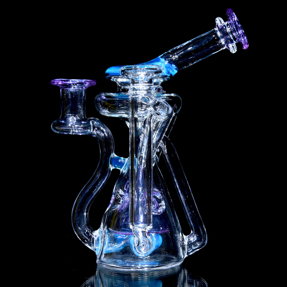 R2 Cone Double-uptake Swiss Recycler - Meta-Terrania/Purple Amethyst - 14mm Female