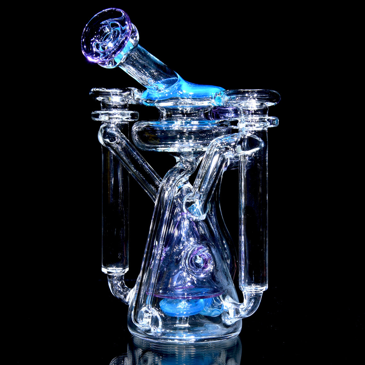 R2 Cone Double-uptake Swiss Recycler - Meta-Terrania/Purple Amethyst - 14mm Female