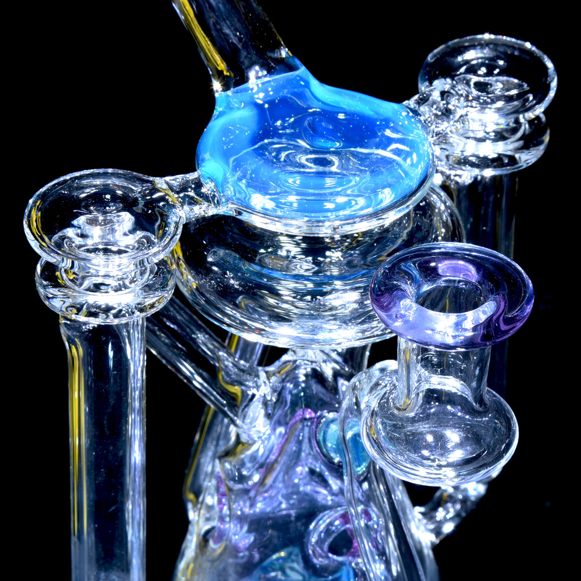 R2 Cone Double-uptake Swiss Recycler - Meta-Terrania/Purple Amethyst - 14mm Female