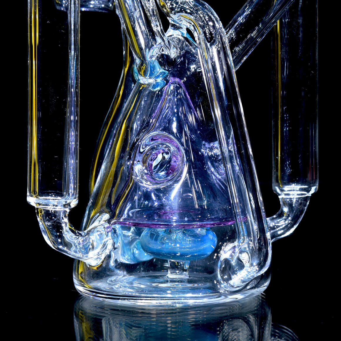 R2 Cone Double-uptake Swiss Recycler - Meta-Terrania/Purple Amethyst - 14mm Female