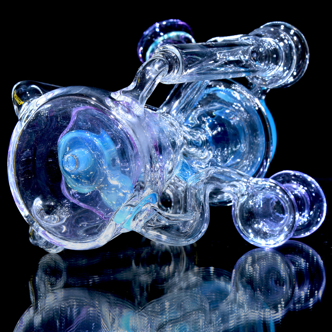 R2 Cone Double-uptake Swiss Recycler - Meta-Terrania/Purple Amethyst - 14mm Female