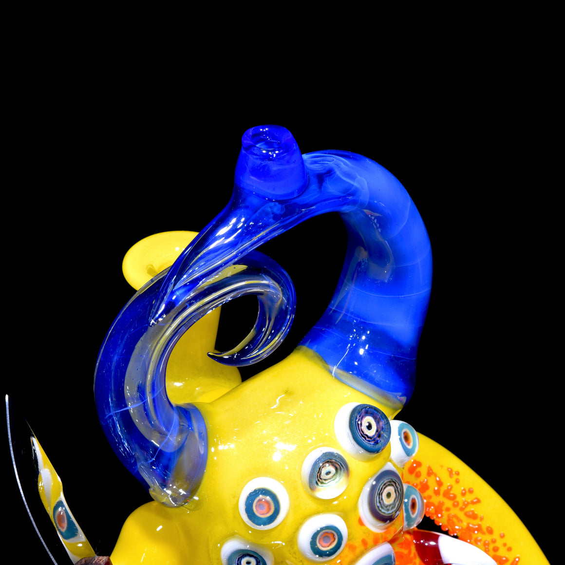 Alien Cryptid Rig w/ Removable Knife Dabber - Yellow/Mystique - 14mm Female