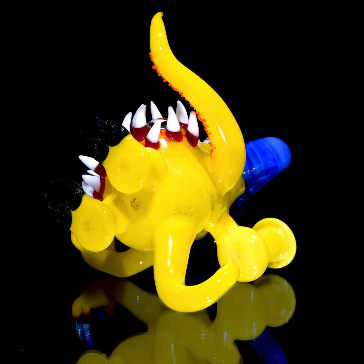 Alien Cryptid Rig w/ Removable Knife Dabber - Yellow/Mystique - 14mm Female