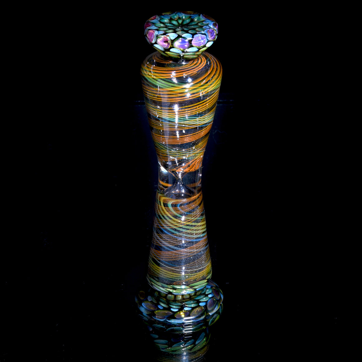 Fully-worked Fume Honeycomb/Reticello Hourglass Sand Timer