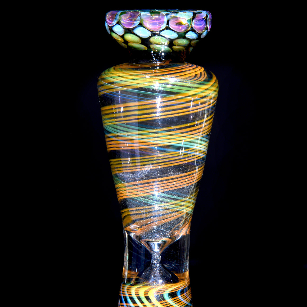 Fully-worked Fume Honeycomb/Reticello Hourglass Sand Timer