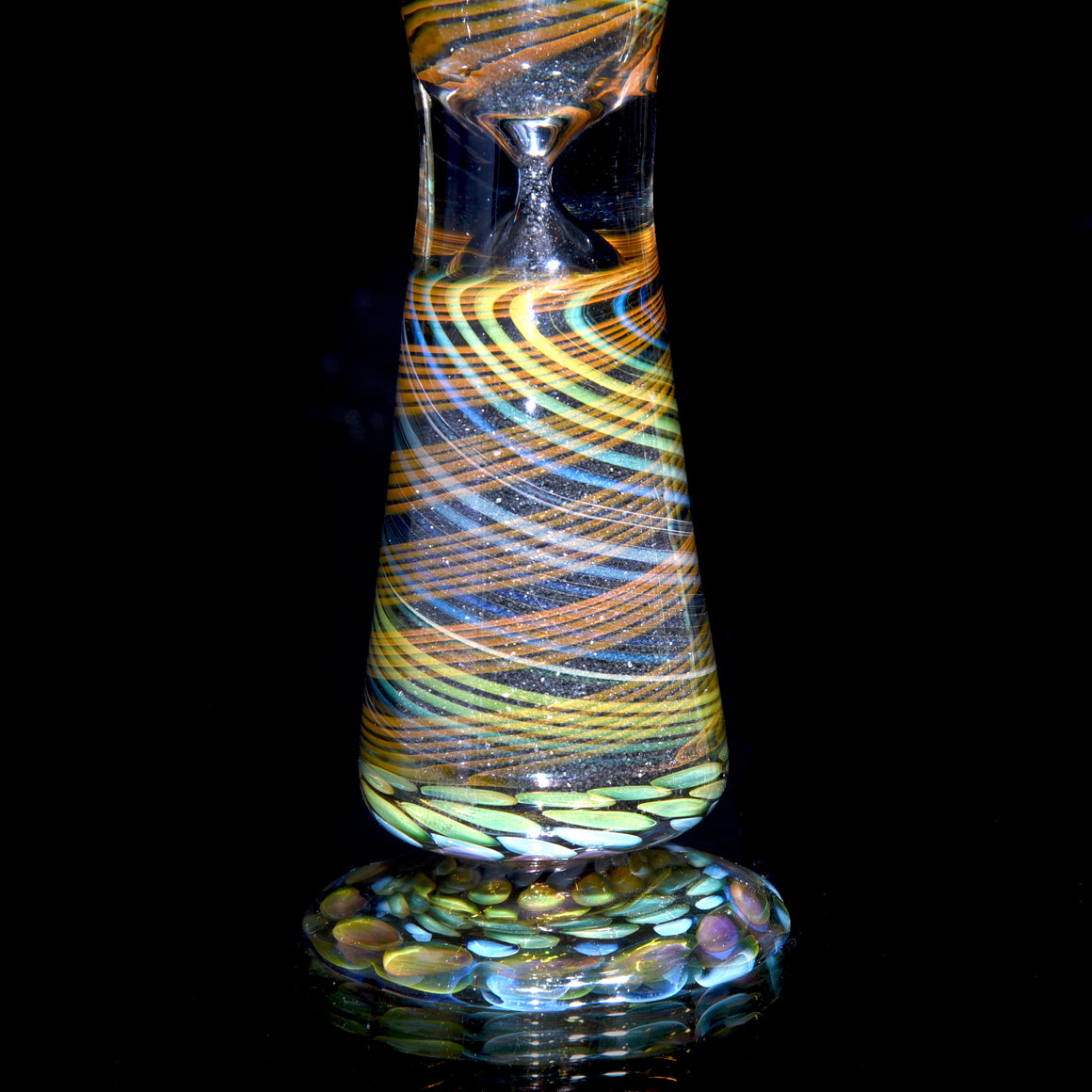 Fully-worked Fume Honeycomb/Reticello Hourglass Sand Timer