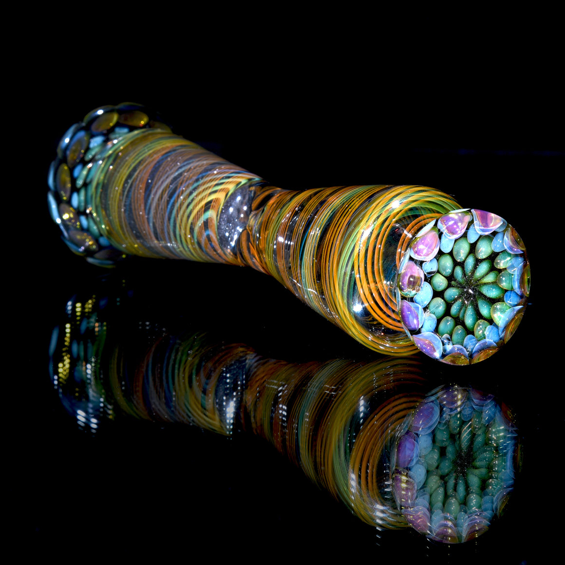 Fully-worked Fume Honeycomb/Reticello Hourglass Sand Timer