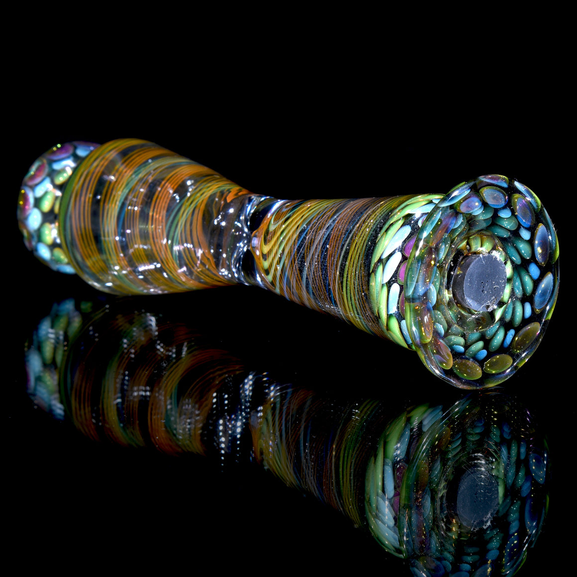Fully-worked Fume Honeycomb/Reticello Hourglass Sand Timer