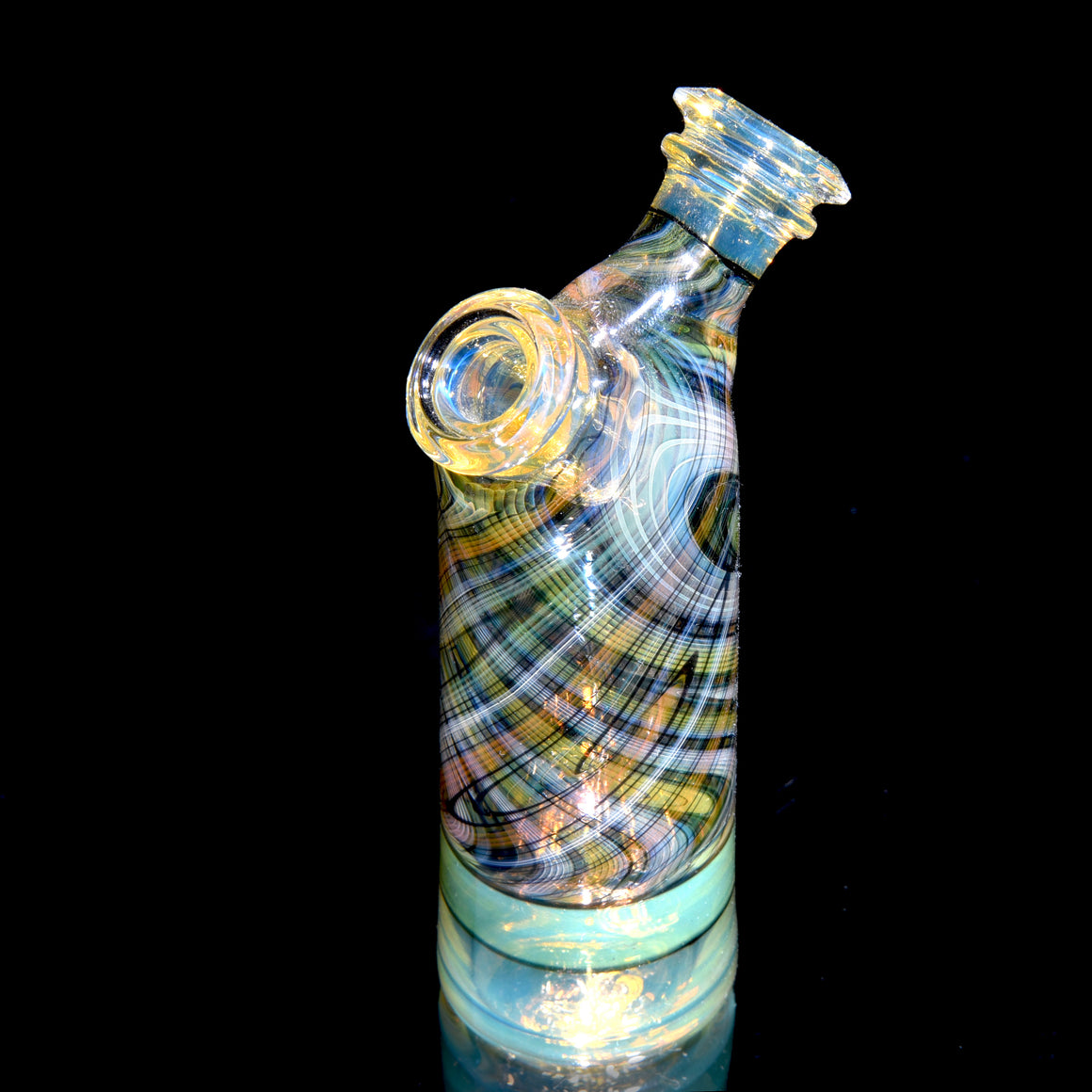 Gold & Silver Fume Reti Dewaar Bottle Rig - 10mm Female