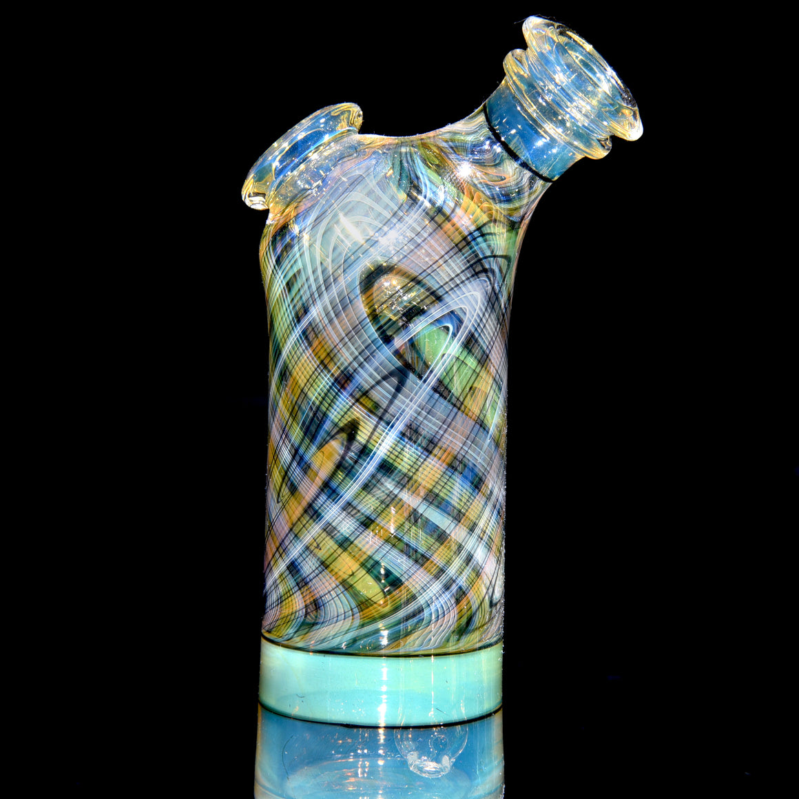 Gold & Silver Fume Reti Dewaar Bottle Rig - 10mm Female