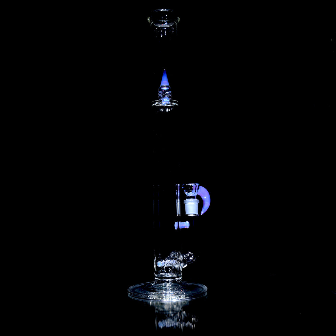 Accented 44mm Upgrid Double Stemline Straight Tube w/ 4-hole Horned Slide - Neo Opal - 18mm Female