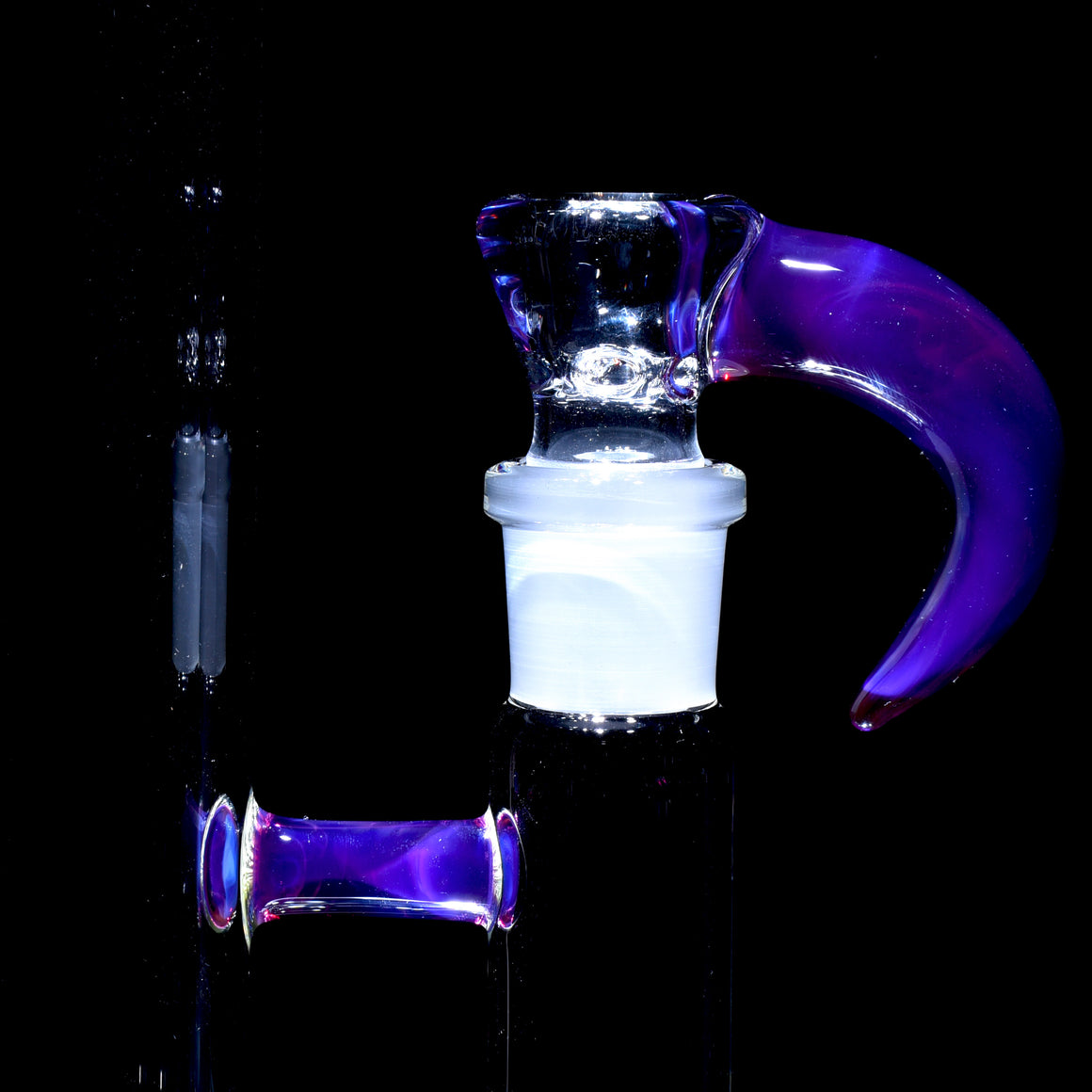 Accented 44mm Downgrid Stemline Straight Tube w/ 4-hole Horned Slide - Royal Jelly - 18mm Female