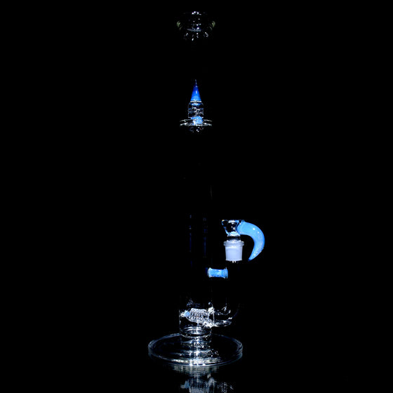 Accented 44mm Upgrid Stemline Straight Tube w/ 4-hole Horned Slide - Ozone - 18mm Female