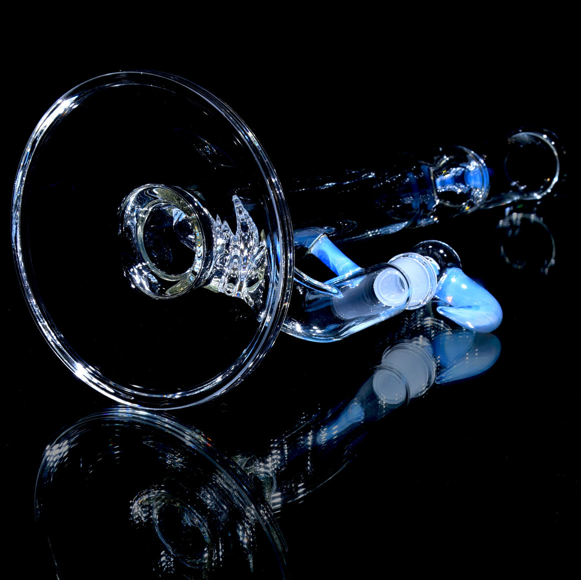 Accented 44mm Upgrid Stemline Straight Tube w/ 4-hole Horned Slide - Ozone - 18mm Female