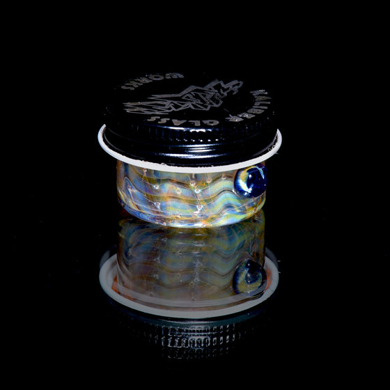 Mini Lidded Airtight Baller Jar - Fume Bubble Trap Wrap & Rake w/ Fume attachment