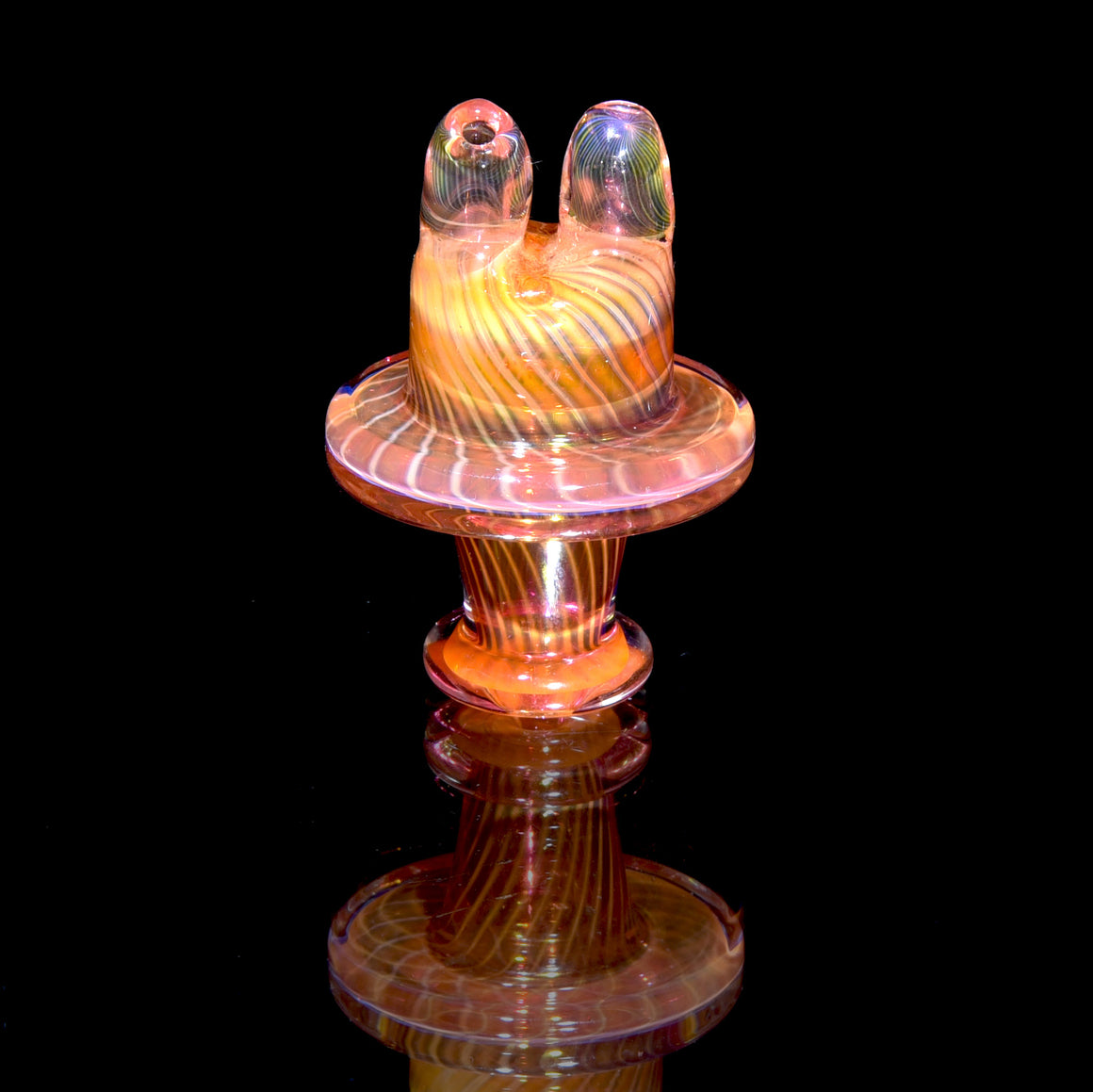 Fully-fumed Dual-hole Spinner Cap