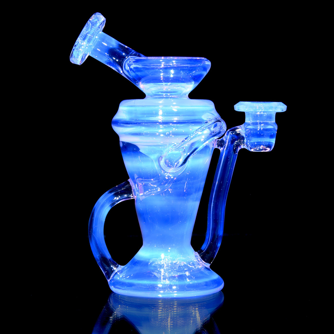 Faceted Double-uptake Refined Klein Recycler - CFL Lucid - 10mm Female