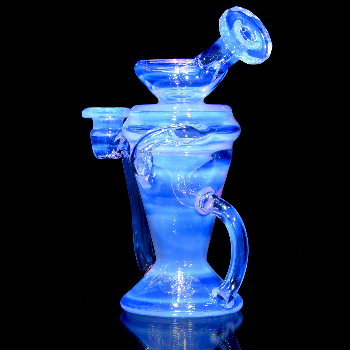 Faceted Double-uptake Refined Klein Recycler - CFL Lucid - 10mm Female