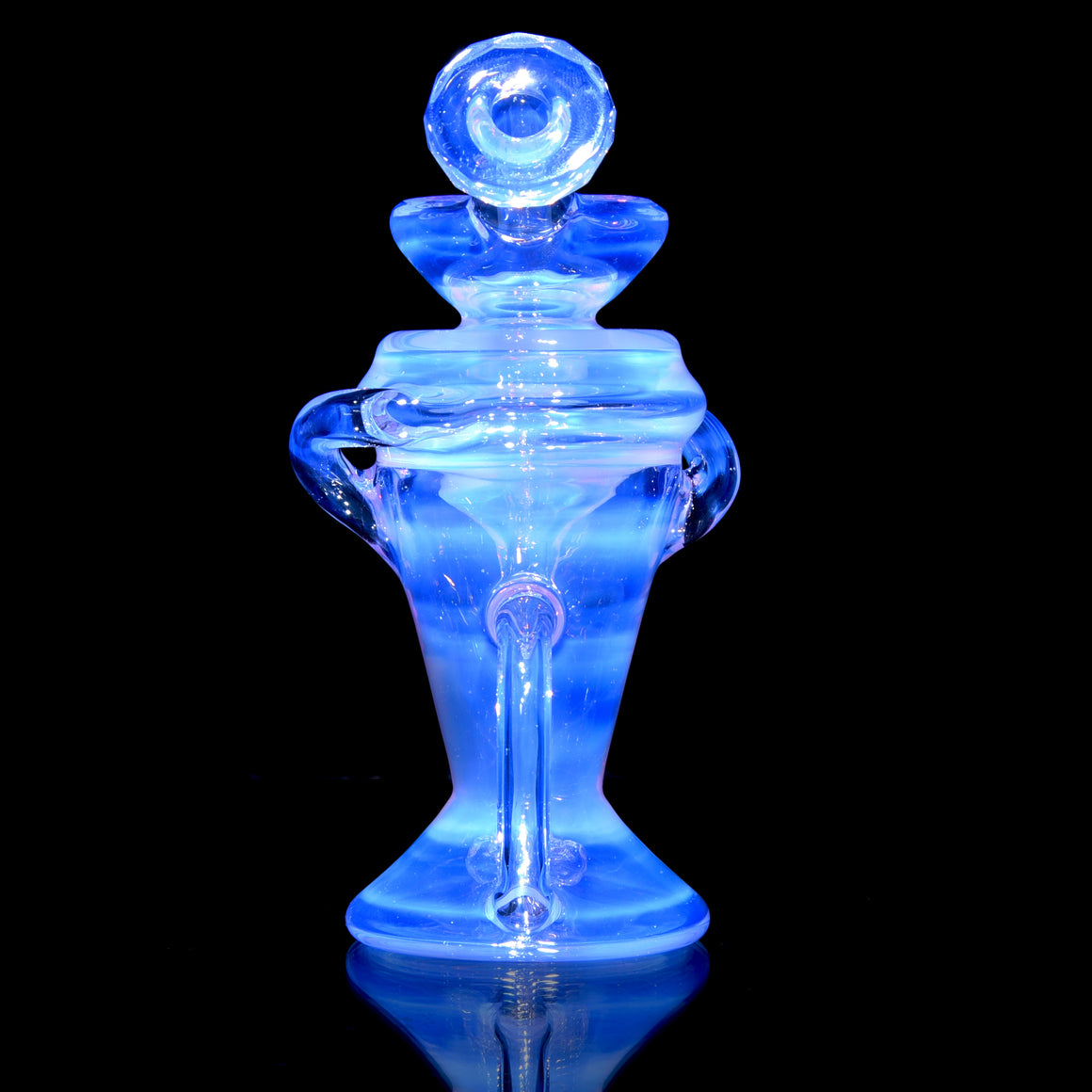 Faceted Double-uptake Refined Klein Recycler - CFL Lucid - 10mm Female