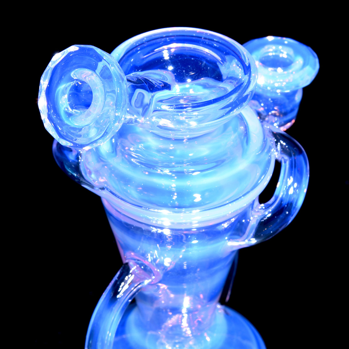 Faceted Double-uptake Refined Klein Recycler - CFL Lucid - 10mm Female