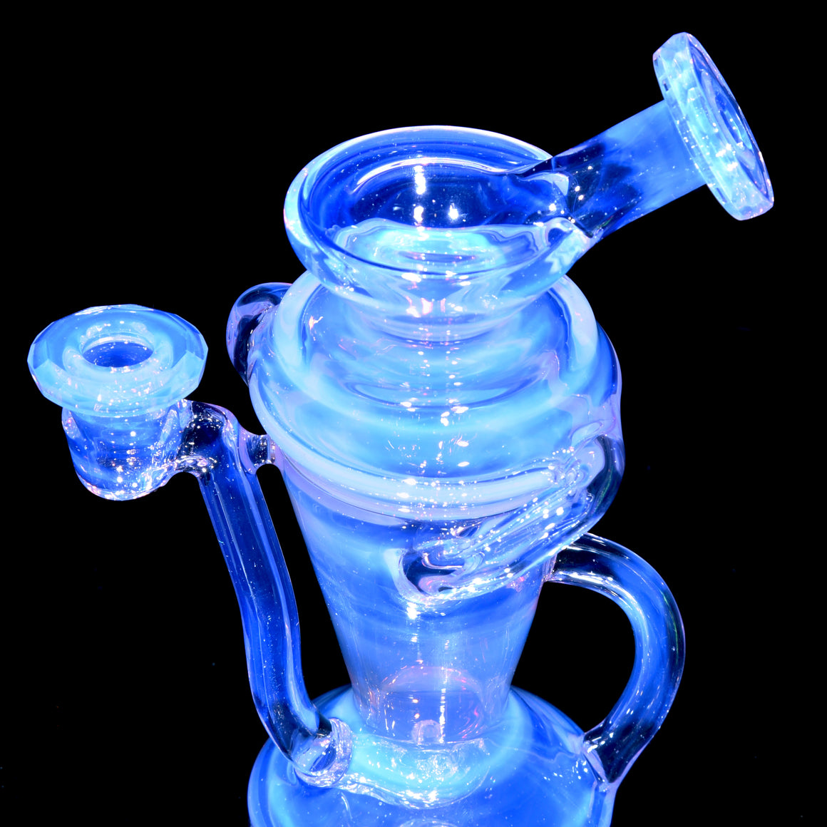 Faceted Double-uptake Refined Klein Recycler - CFL Lucid - 10mm Female