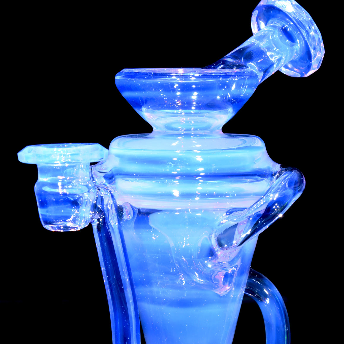 Faceted Double-uptake Refined Klein Recycler - CFL Lucid - 10mm Female