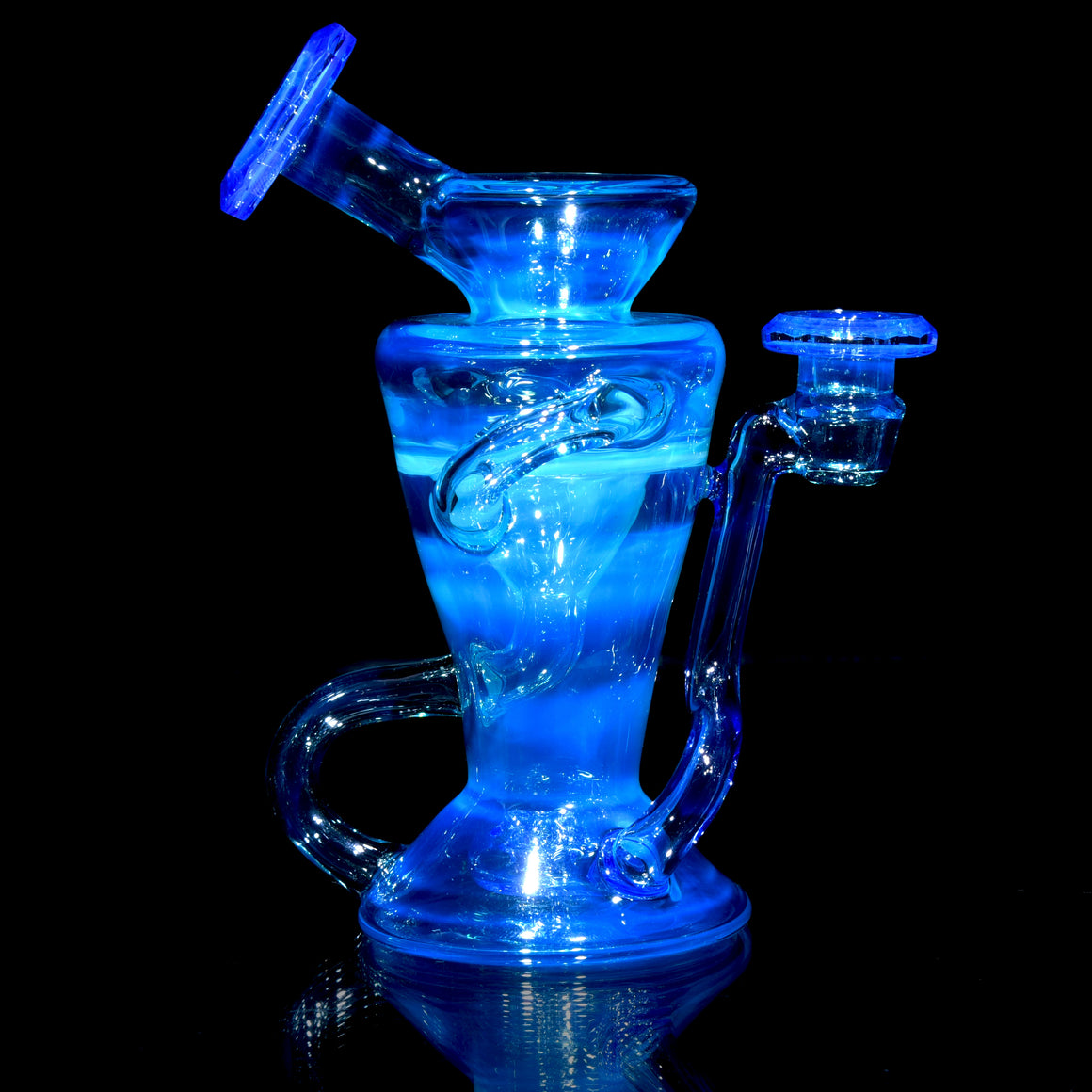 Faceted Double-uptake Refined Klein Recycler - Meta-Terrania/Neptune - 10mm Female
