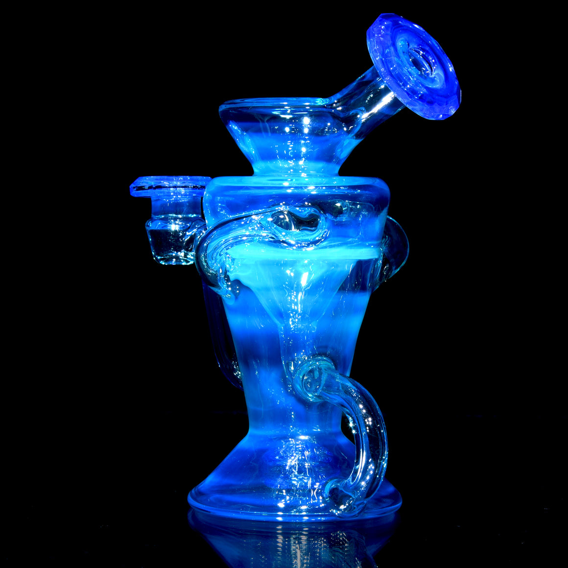 Faceted Double-uptake Refined Klein Recycler - Meta-Terrania/Neptune - 10mm Female