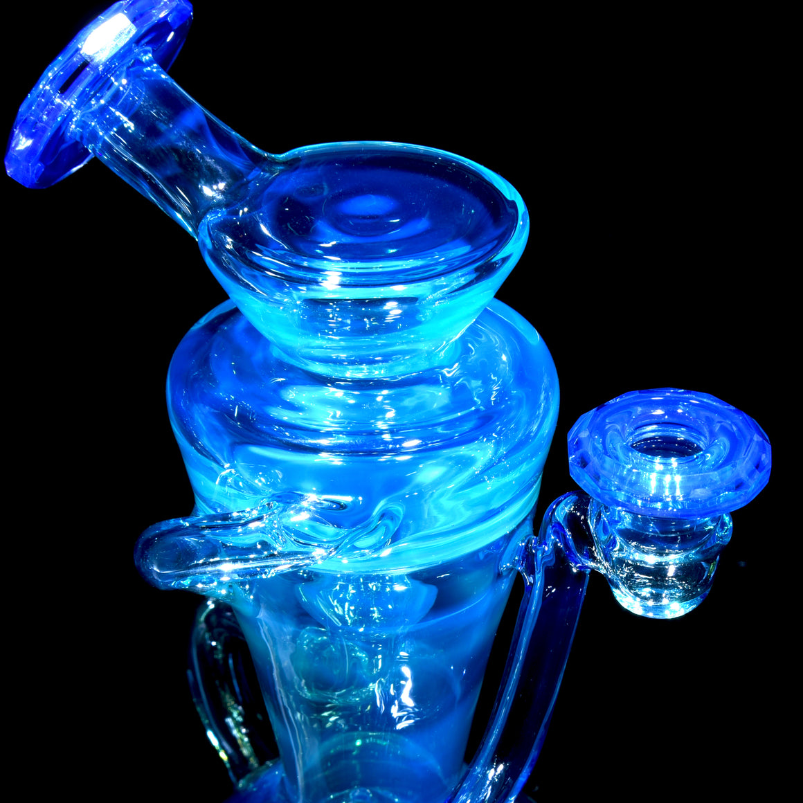 Faceted Double-uptake Refined Klein Recycler - Meta-Terrania/Neptune - 10mm Female