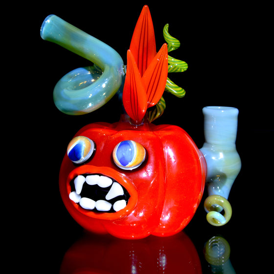 Halloween-themed Sculpted Pumpkin Monster Rig - 10mm Female