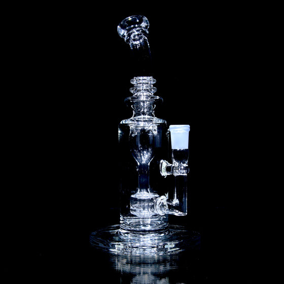 Mini Narrow Can Double-uptake Tornada Recycler - Clear - 14mm Female