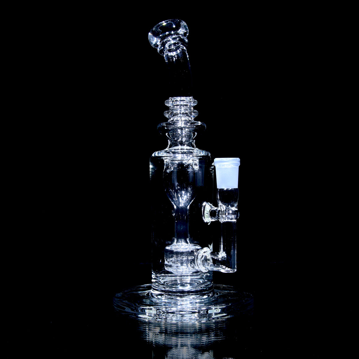 Mini Narrow Can Double-uptake Tornada Recycler - Clear - 14mm Female