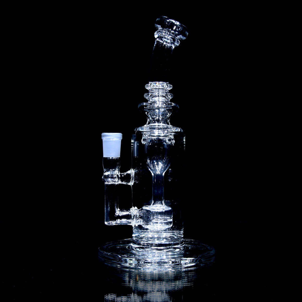 Mini Narrow Can Double-uptake Tornada Recycler - Clear - 14mm Female