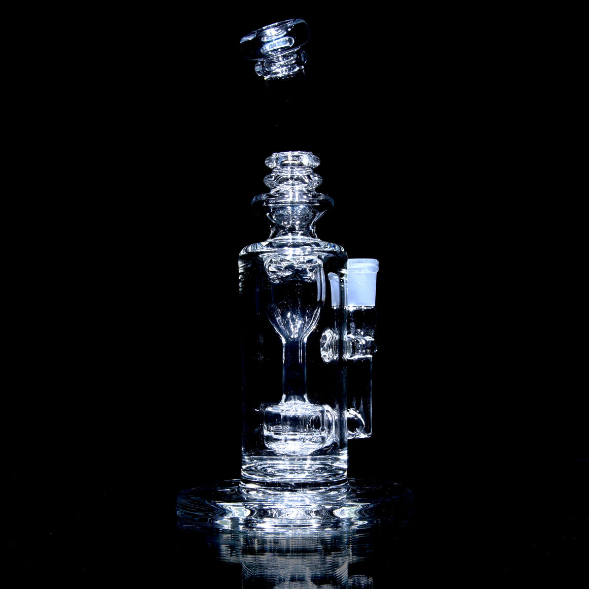 Mini Narrow Can Double-uptake Tornada Recycler - Clear - 14mm Female