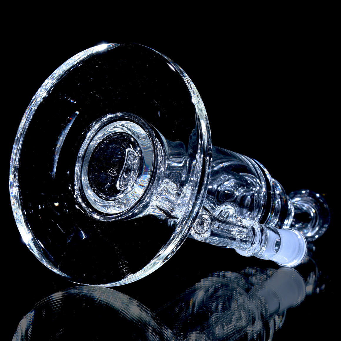 Mini Narrow Can Double-uptake Tornada Recycler - Clear - 14mm Female
