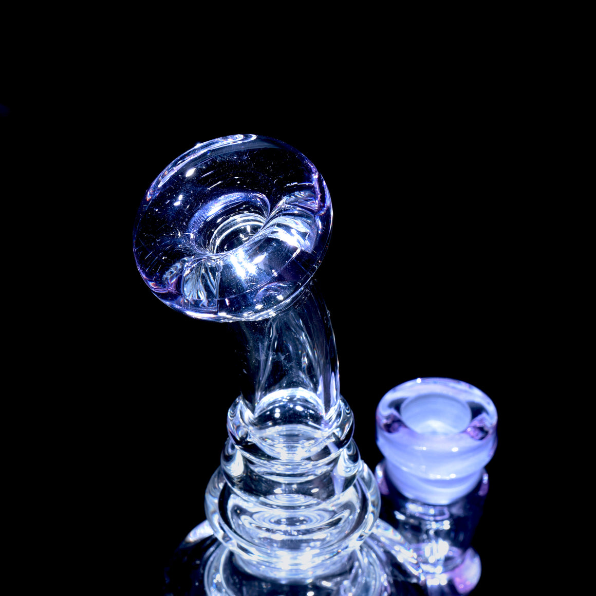 CFL Reactive Mini Narrow Can Double-uptake Tornada Recycler - Purple Sapphire - 14mm Female