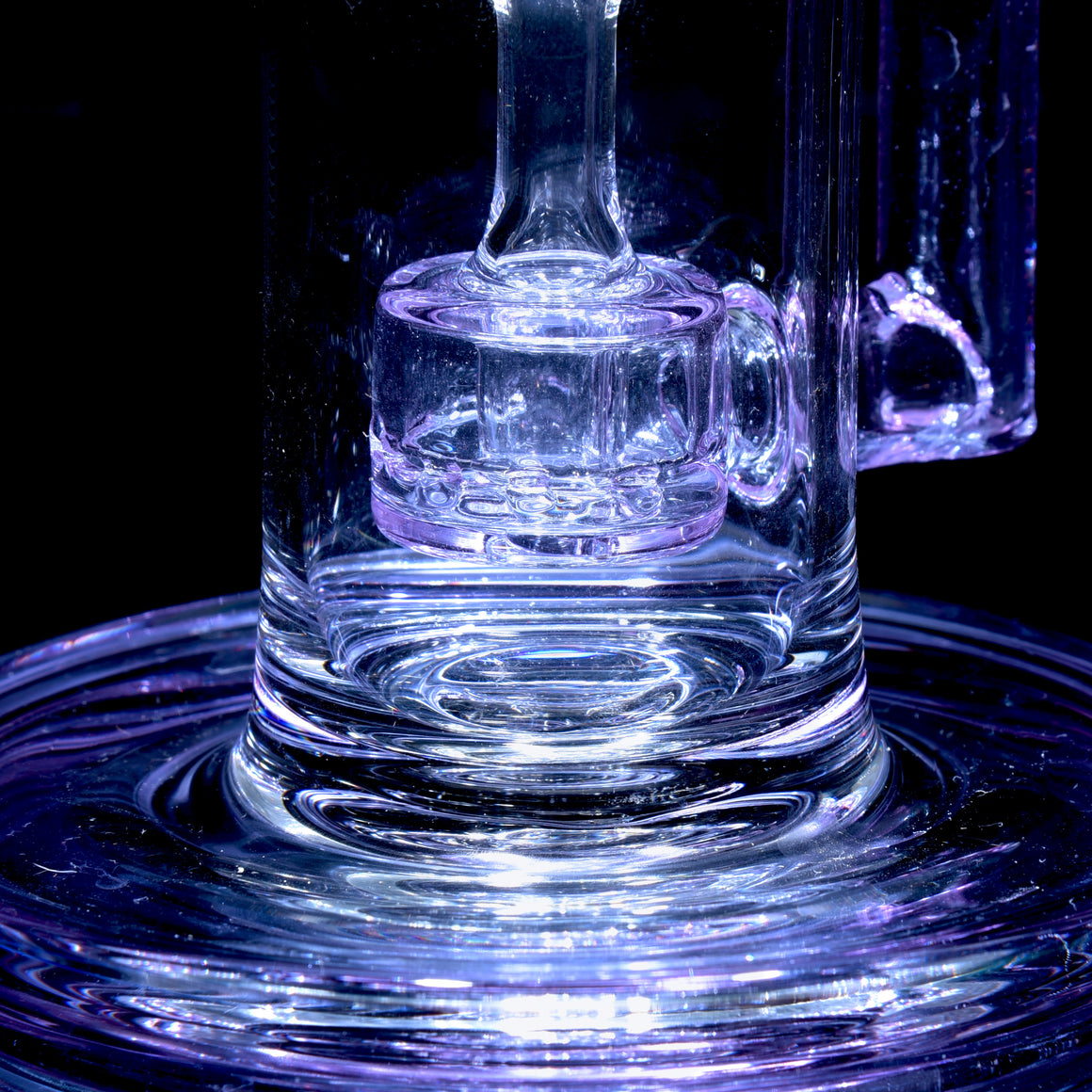 CFL Reactive Mini Narrow Can Double-uptake Tornada Recycler - Purple Sapphire - 14mm Female