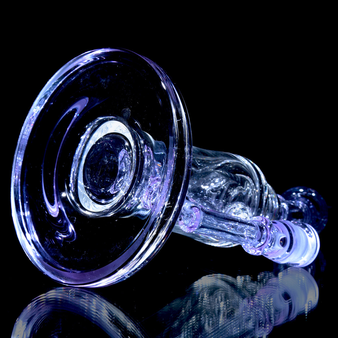 CFL Reactive Mini Narrow Can Double-uptake Tornada Recycler - Purple Sapphire - 14mm Female