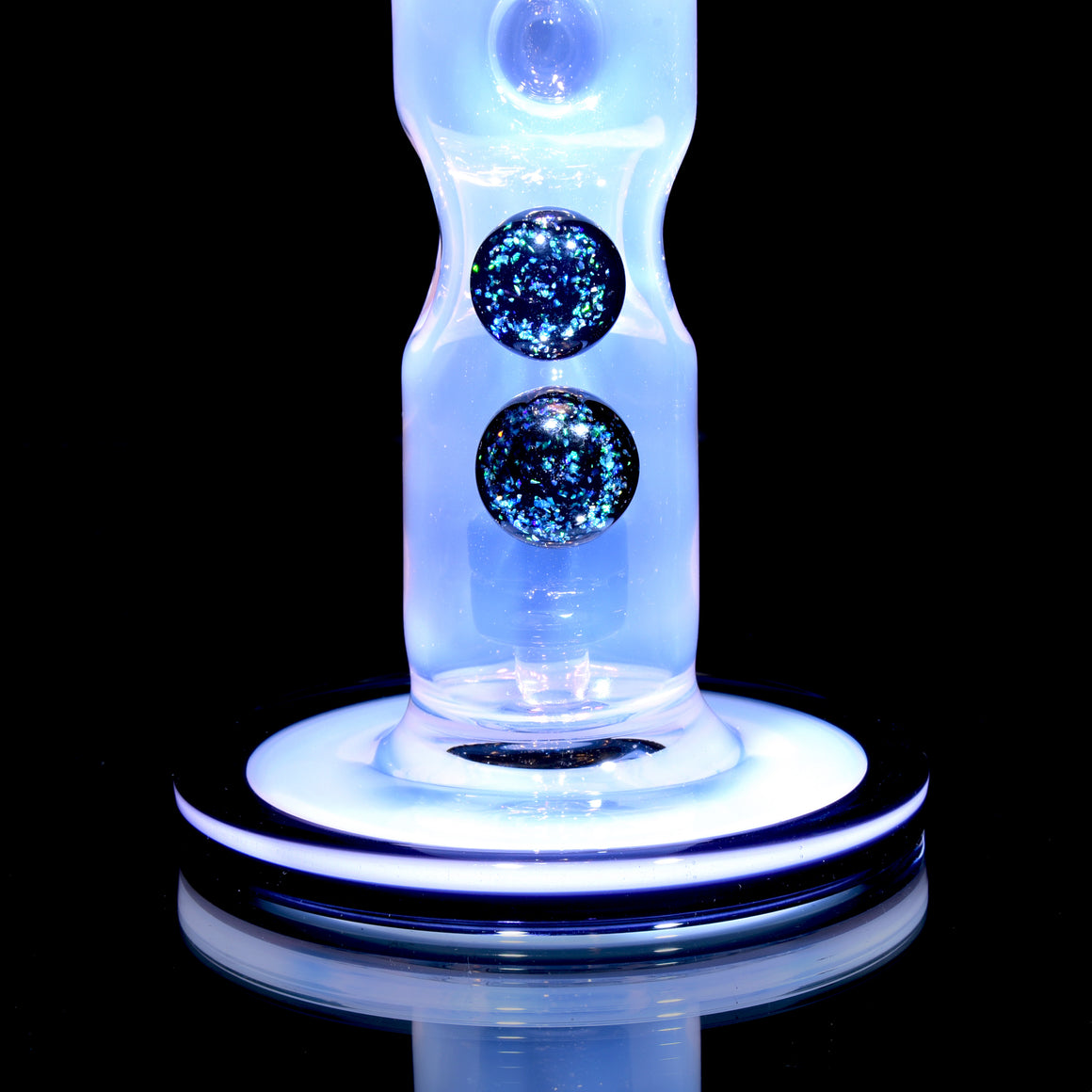 Fully-worked Straight Fab - Pink Jade/Dark Amethyst - 14mm Female