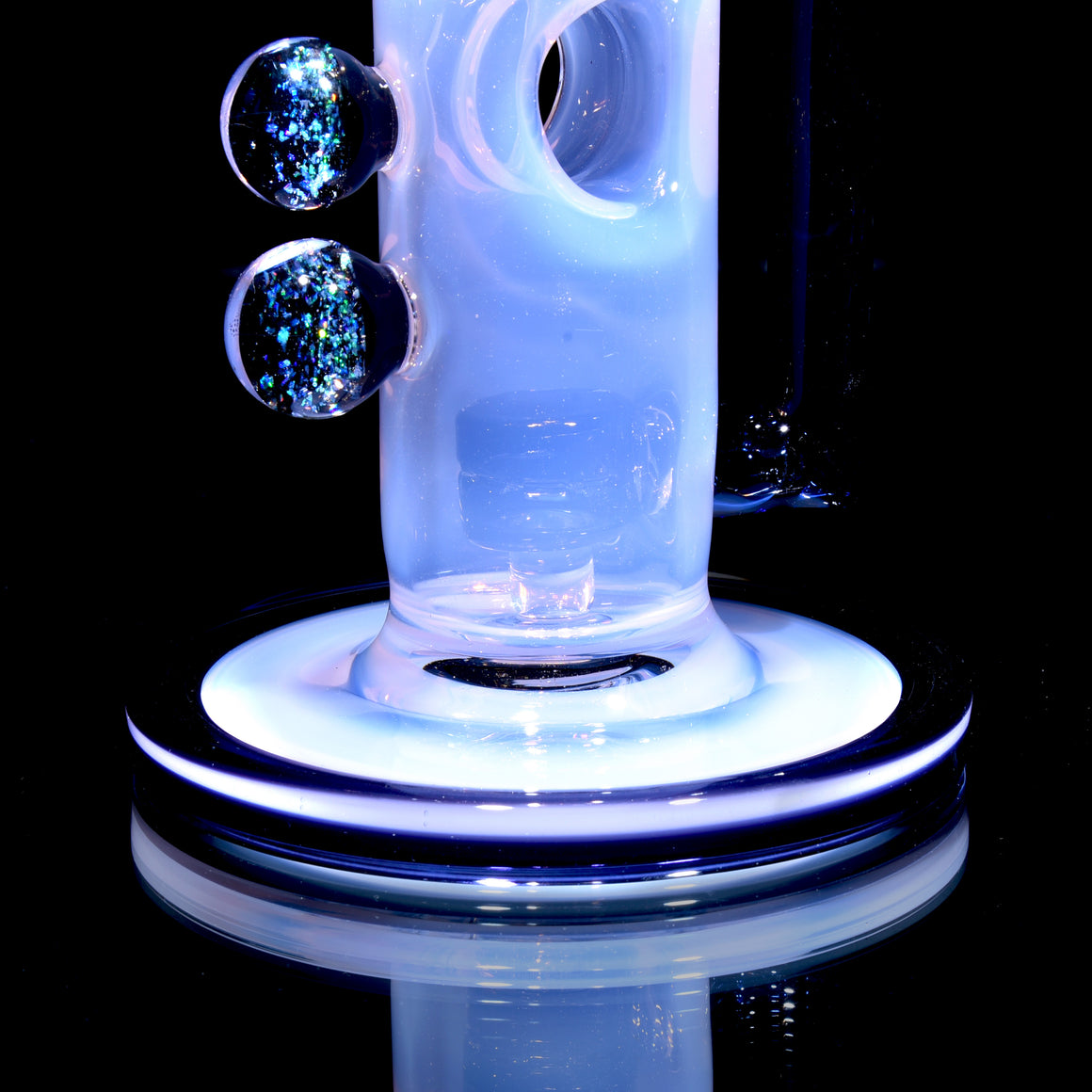 Fully-worked Straight Fab - Pink Jade/Dark Amethyst - 14mm Female