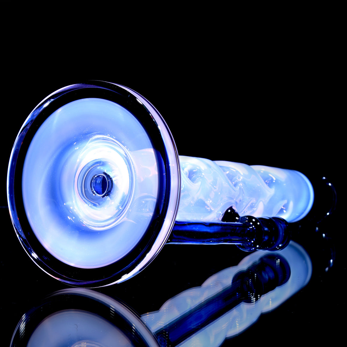 Fully-worked Straight Fab - Pink Jade/Dark Amethyst - 14mm Female