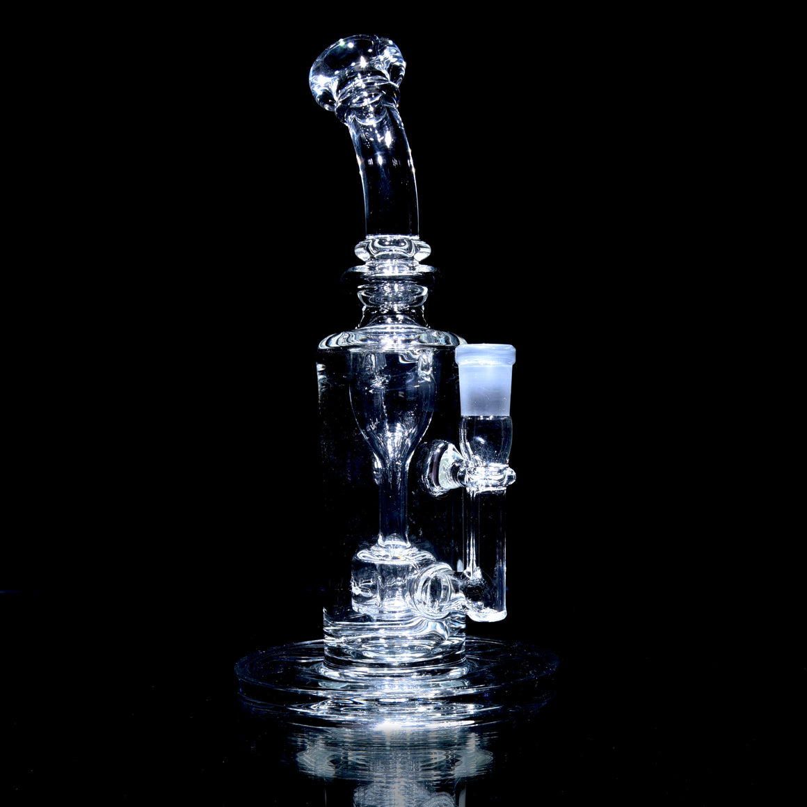 Mini Narrow Can Double-uptake Tornada Recycler - Clear - 14mm Female