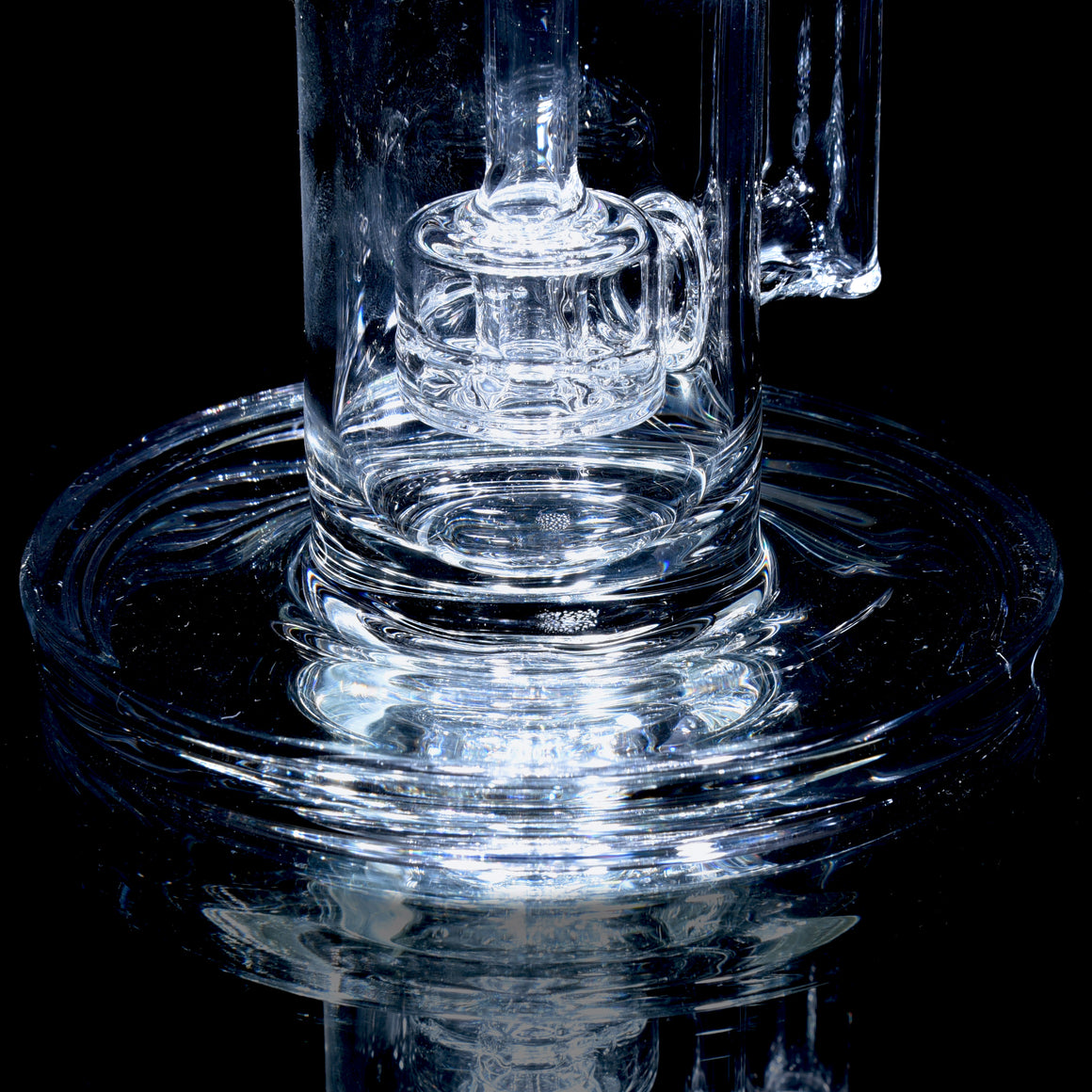 Mini Narrow Can Double-uptake Tornada Recycler - Clear - 14mm Female