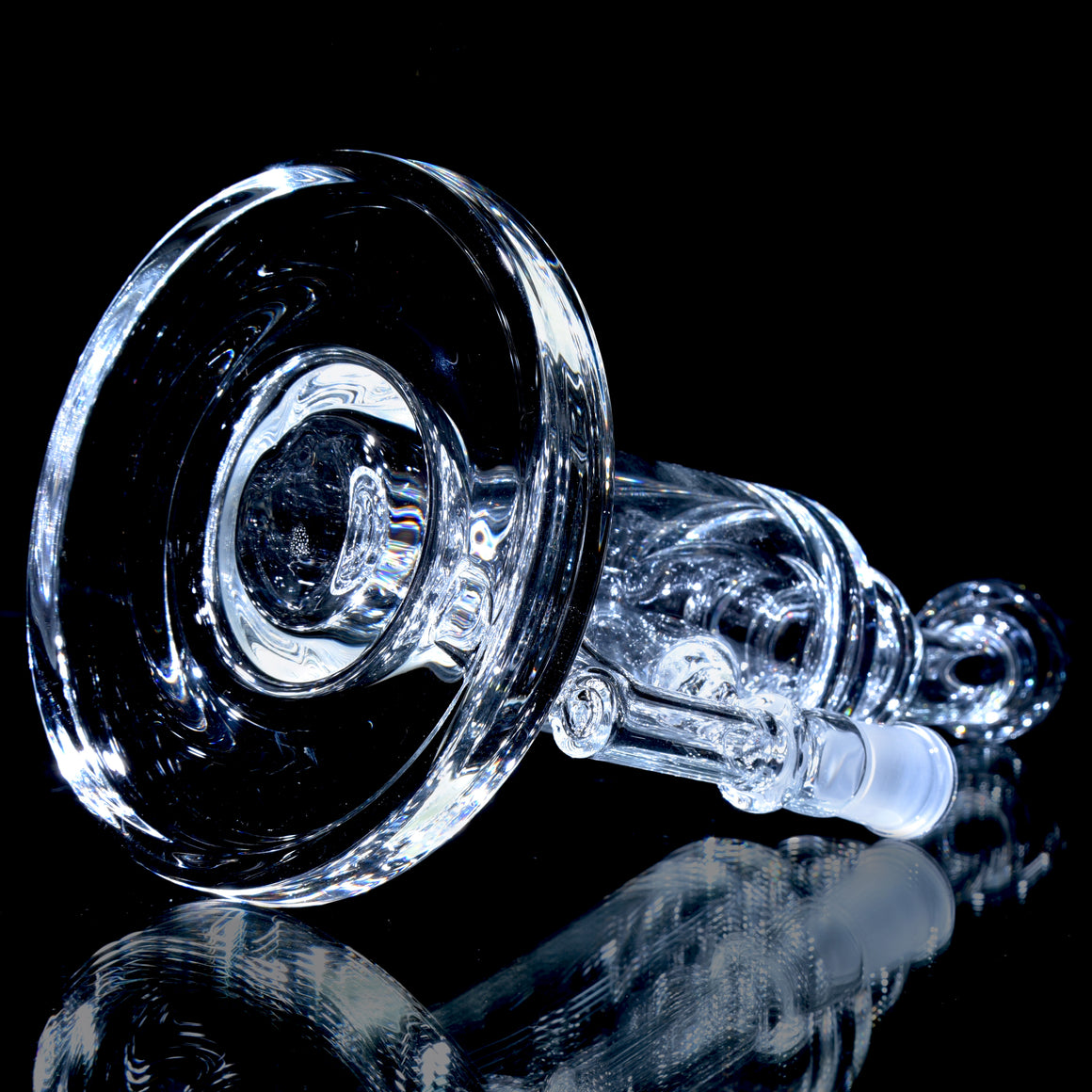 Mini Narrow Can Double-uptake Tornada Recycler - Clear - 14mm Female