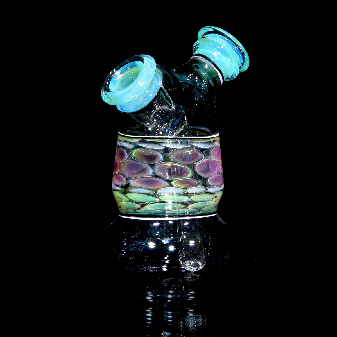 Gold & Silver Fume Honeycomb Dewaar Rig - 10mm Female