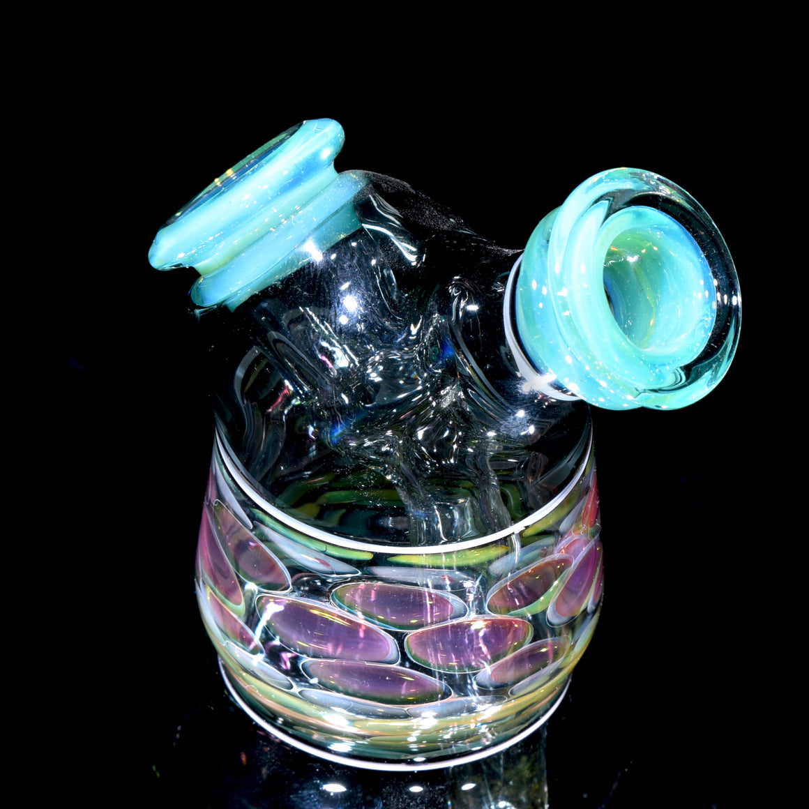 Gold & Silver Fume Honeycomb Dewaar Rig - 10mm Female