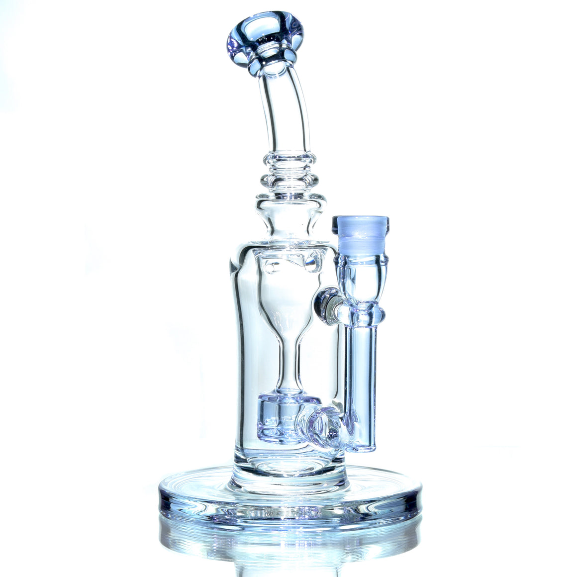 CFL Reactive Mini Narrow Can Double-uptake Tornada Recycler - Purple Sapphire - 14mm Female