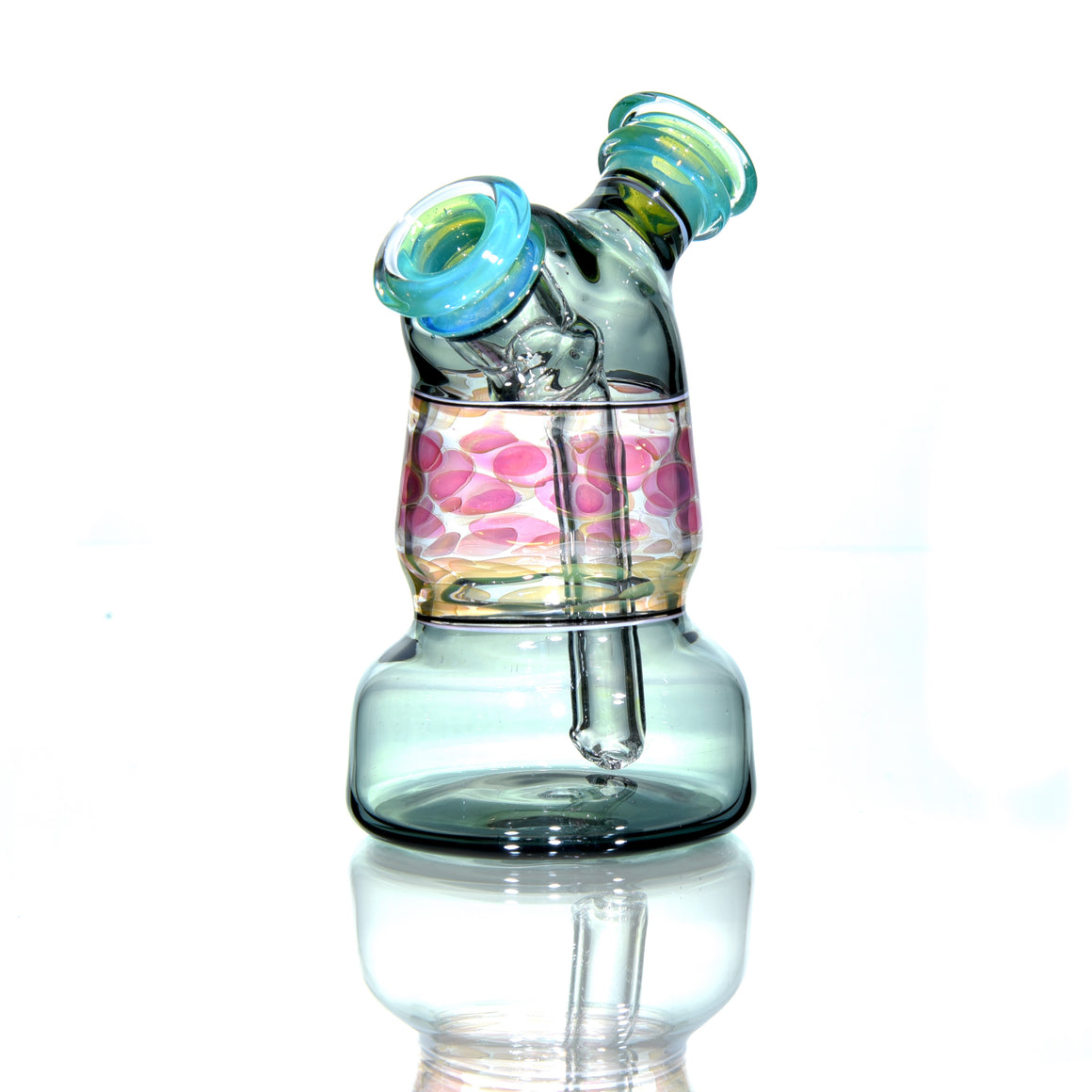 Gold & Silver Fume Honeycomb Dewaar Rig - 10mm Female