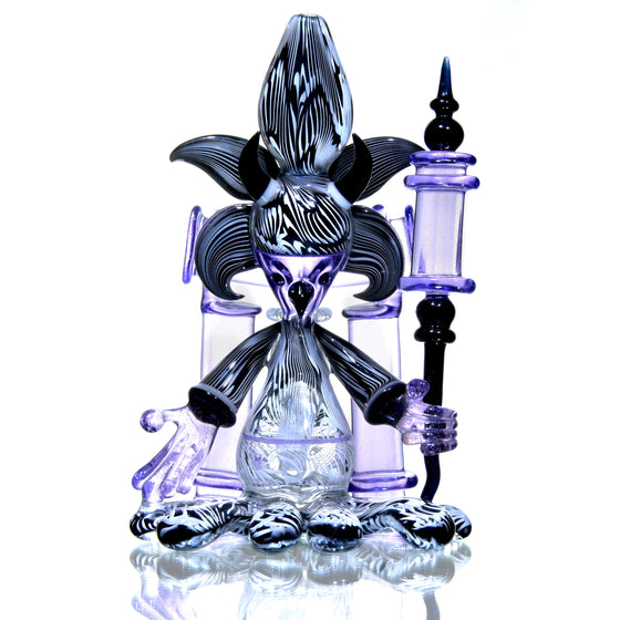 Collab - Seguso-tech Bird Shaman Wizard Rig Set w/ Dabber & Display Plug - 10mm Female