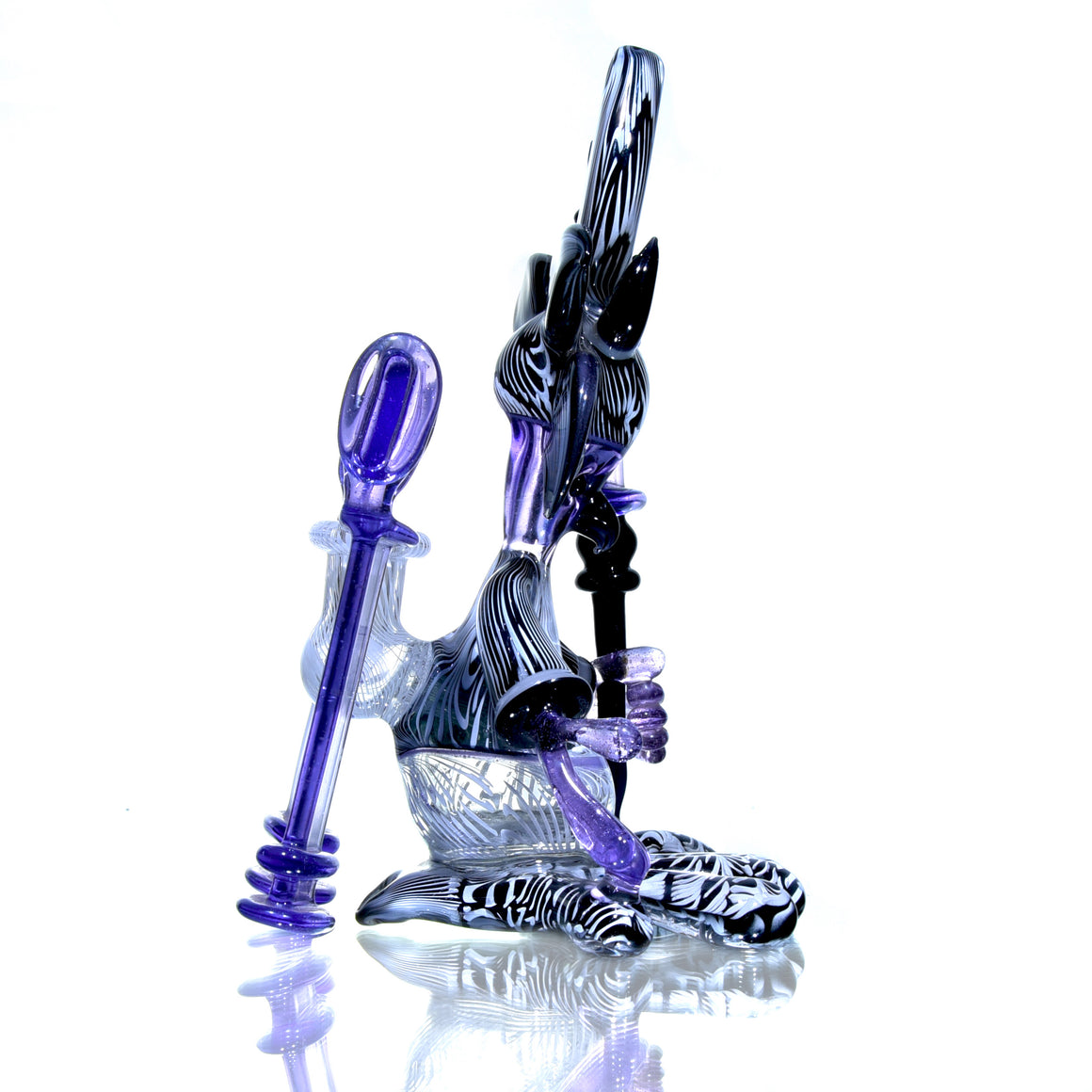Collab - Seguso-tech Bird Shaman Wizard Rig Set w/ Dabber & Display Plug - 10mm Female